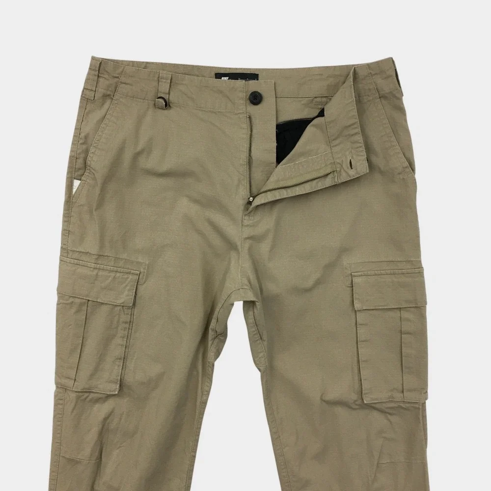 Nike SB Flex FTM Cargo Pants Khaki Tan Skateboarding Mens 34 Ripstop
